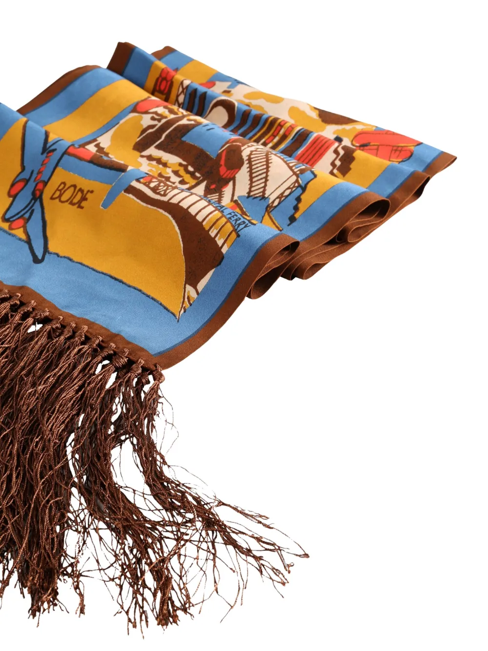 BODE city-scene fringed-edges scarf | Women | Image 2