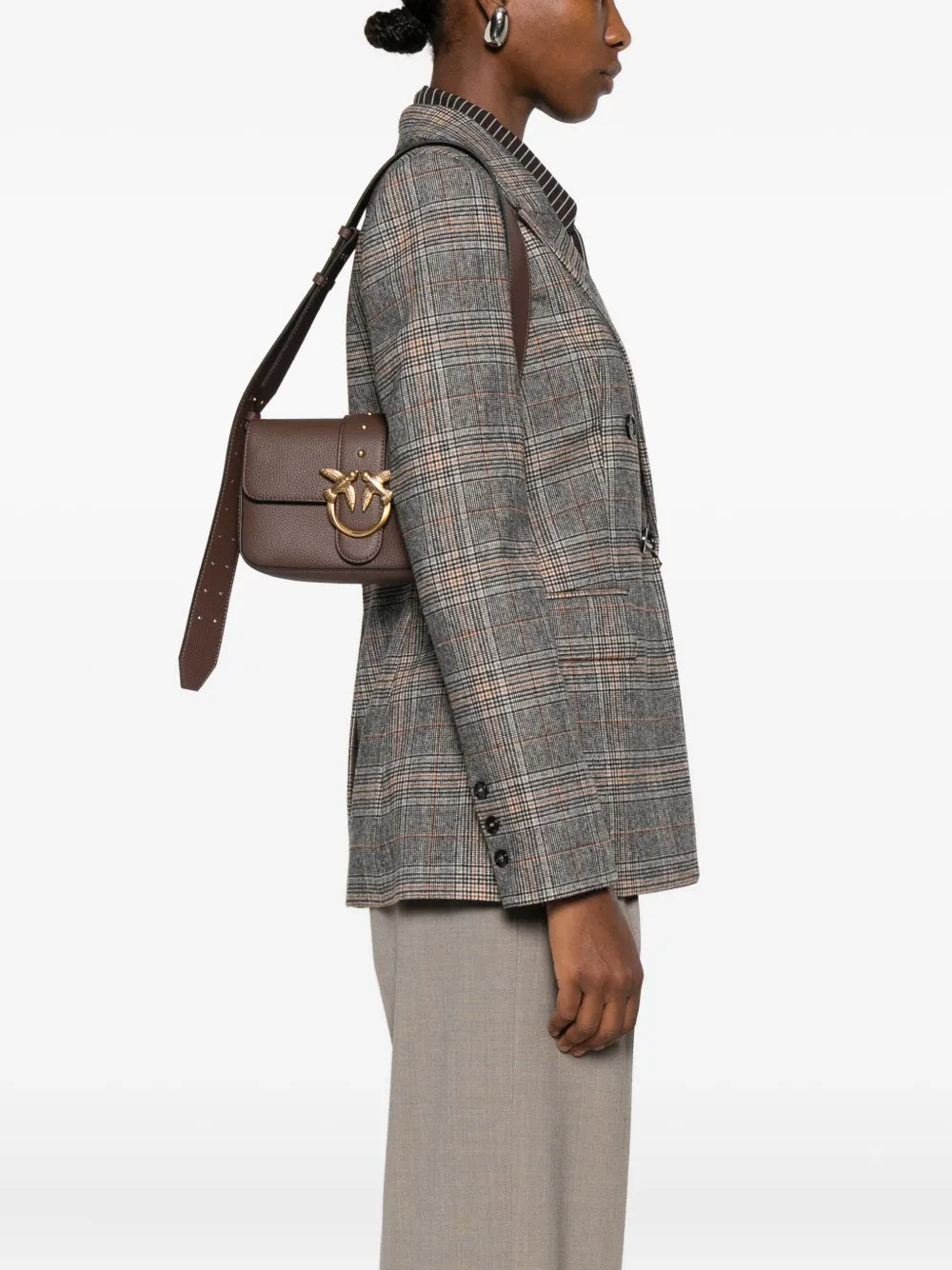 PINKO love birds shoulder bag - Bruin