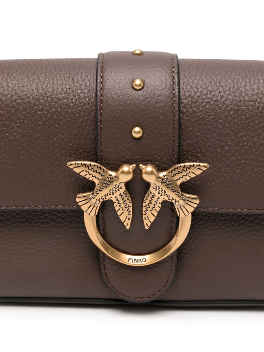 PINKO Love Birds schoudertas Bruin