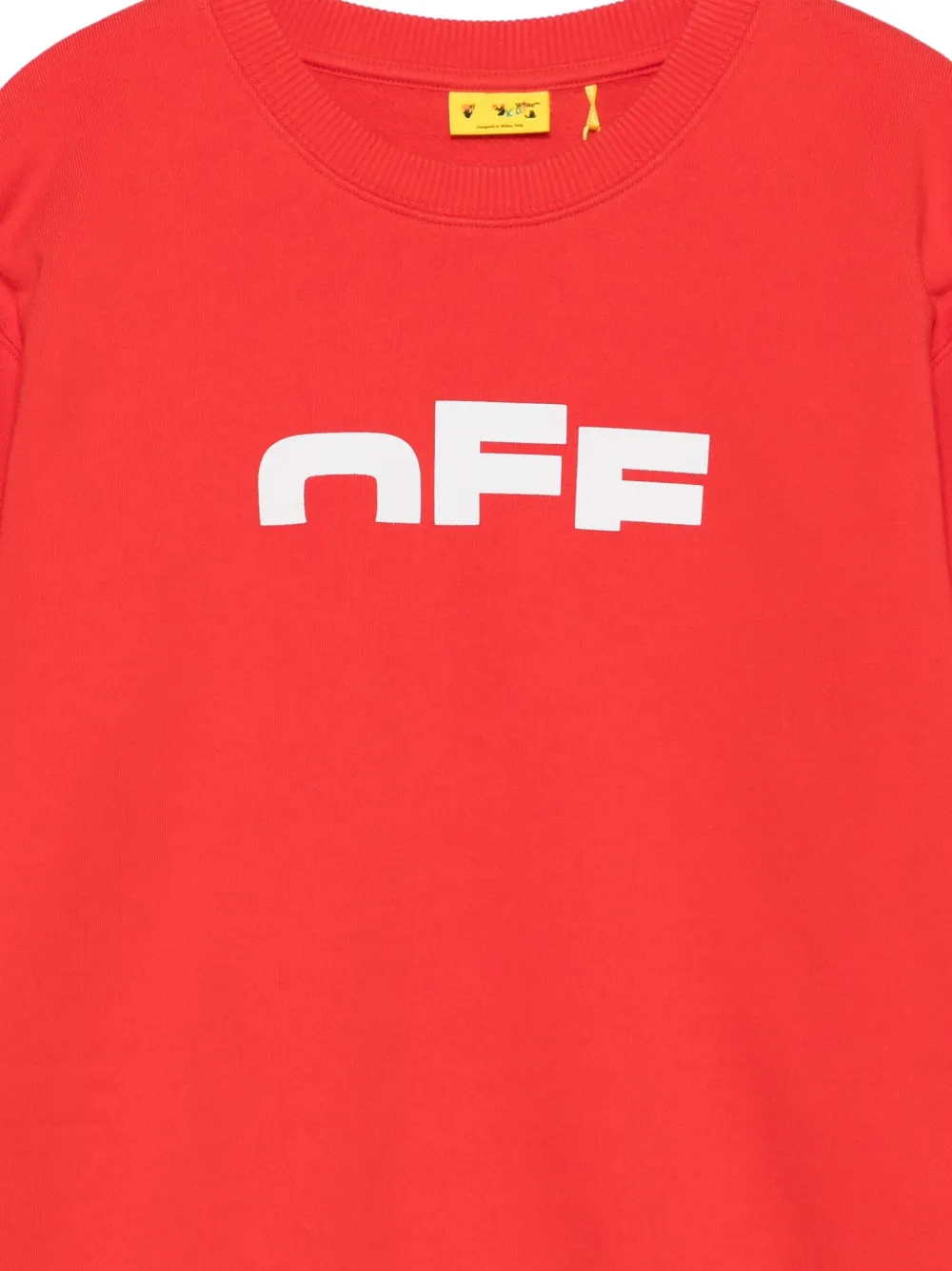 Off-white Logo-print Sweatshirt In Red