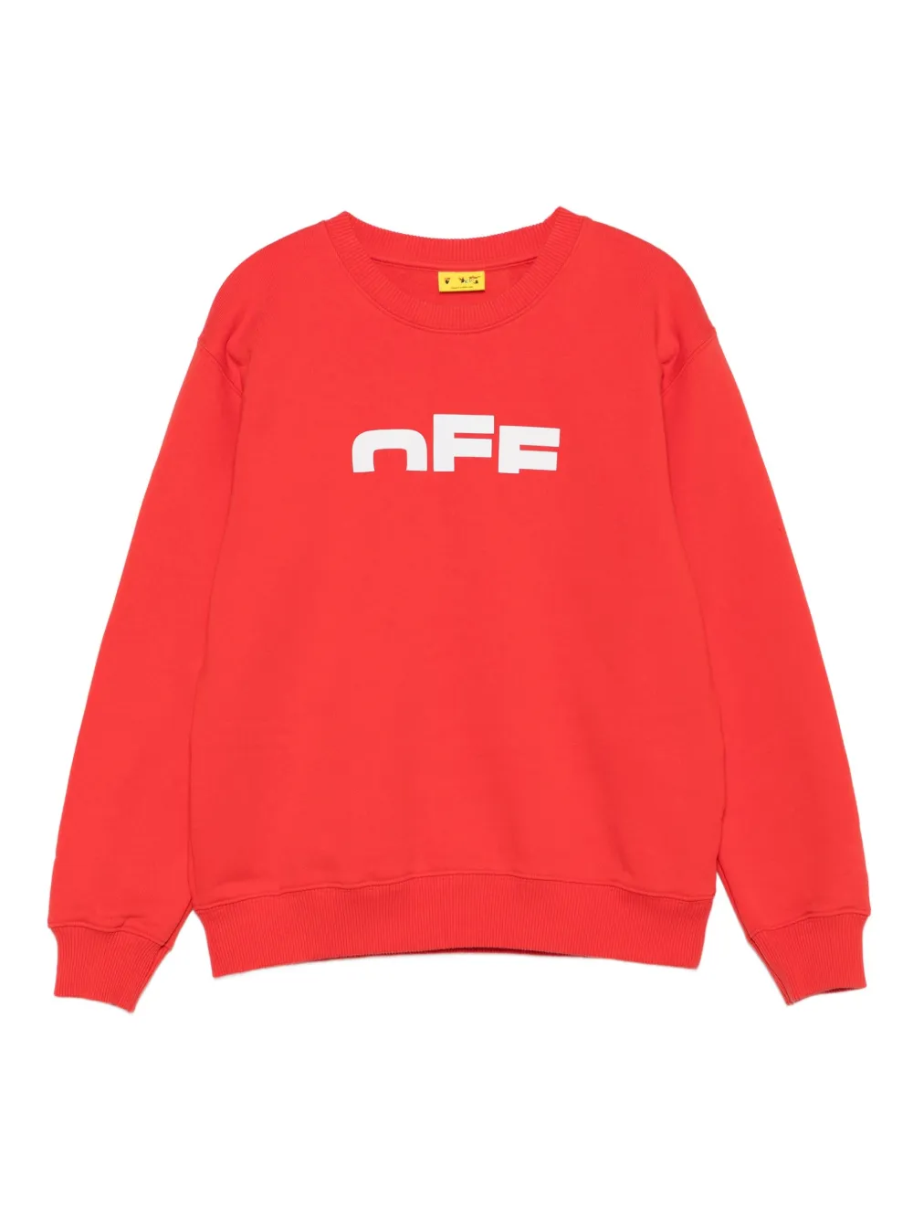 Off-White Kids logo-print sweatshirt - Rosso
