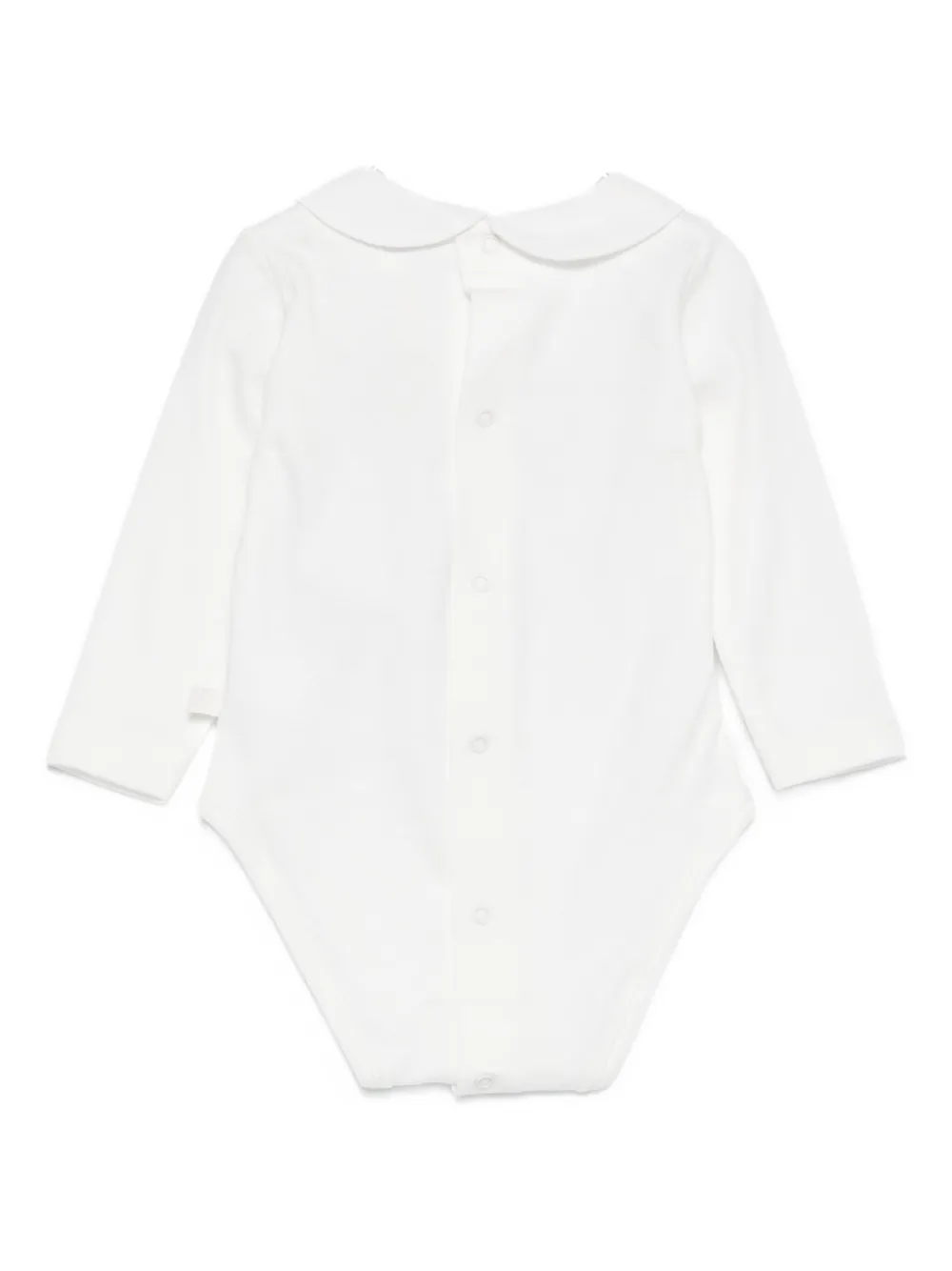 Laranjinha Peter-pan Collar Bodysuit In White