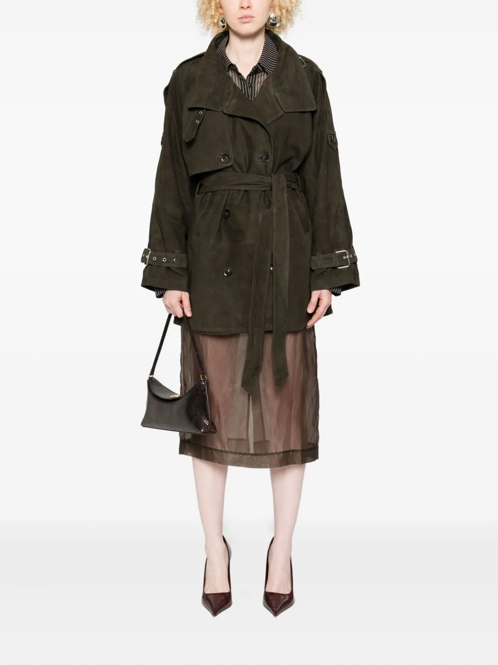 Gestuz belted suede jacket | Leather Jackets | Image 2