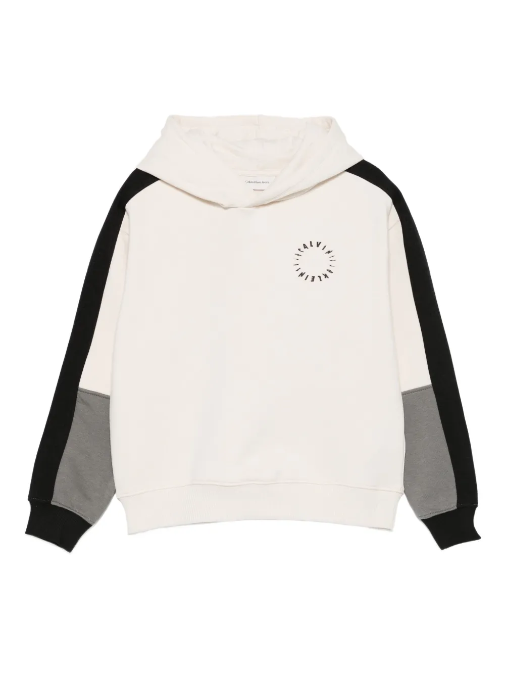Calvin Klein Kids カラーブロック パーカー - ニュートラル Calvin Klein Kids カラーブロック パーカー - ニュートラル
