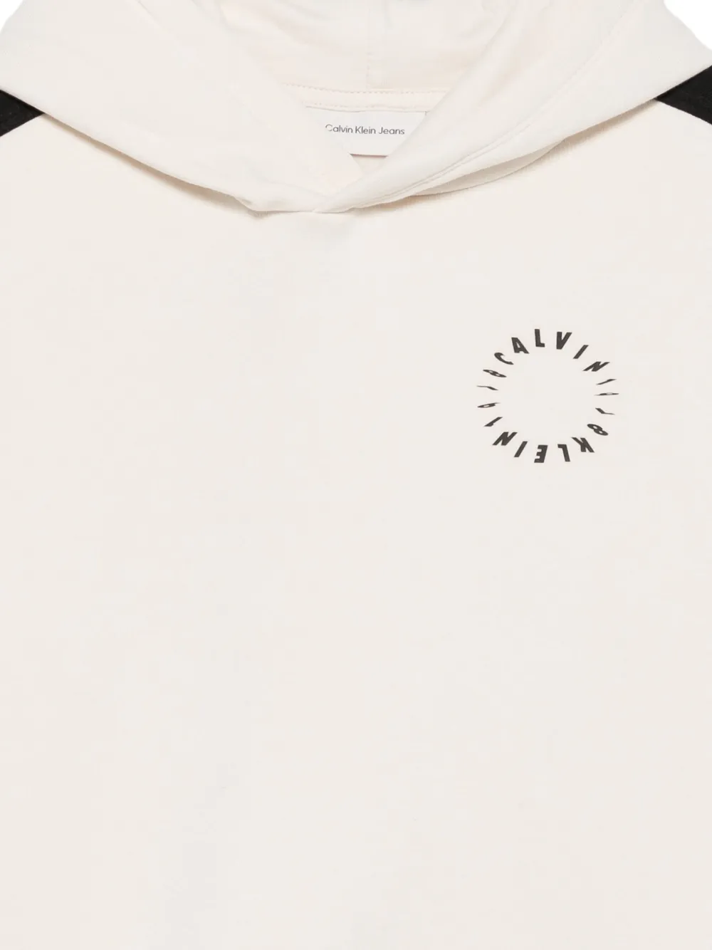 Calvin Klein Kids Hoodie met colourblocking Beige