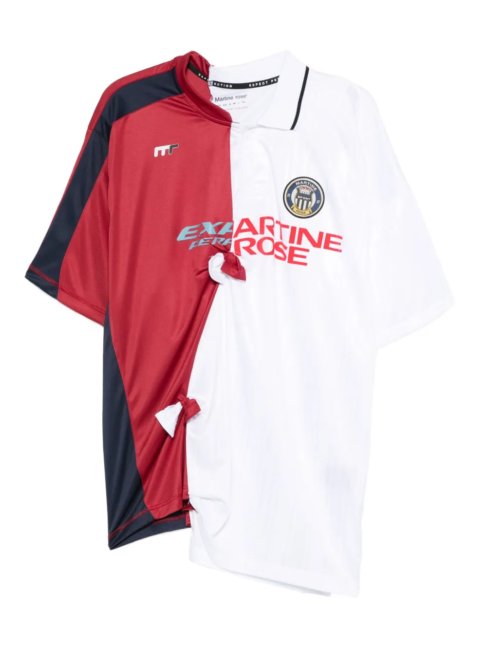 Martine Rose colour-block football jersey | White | Image 1