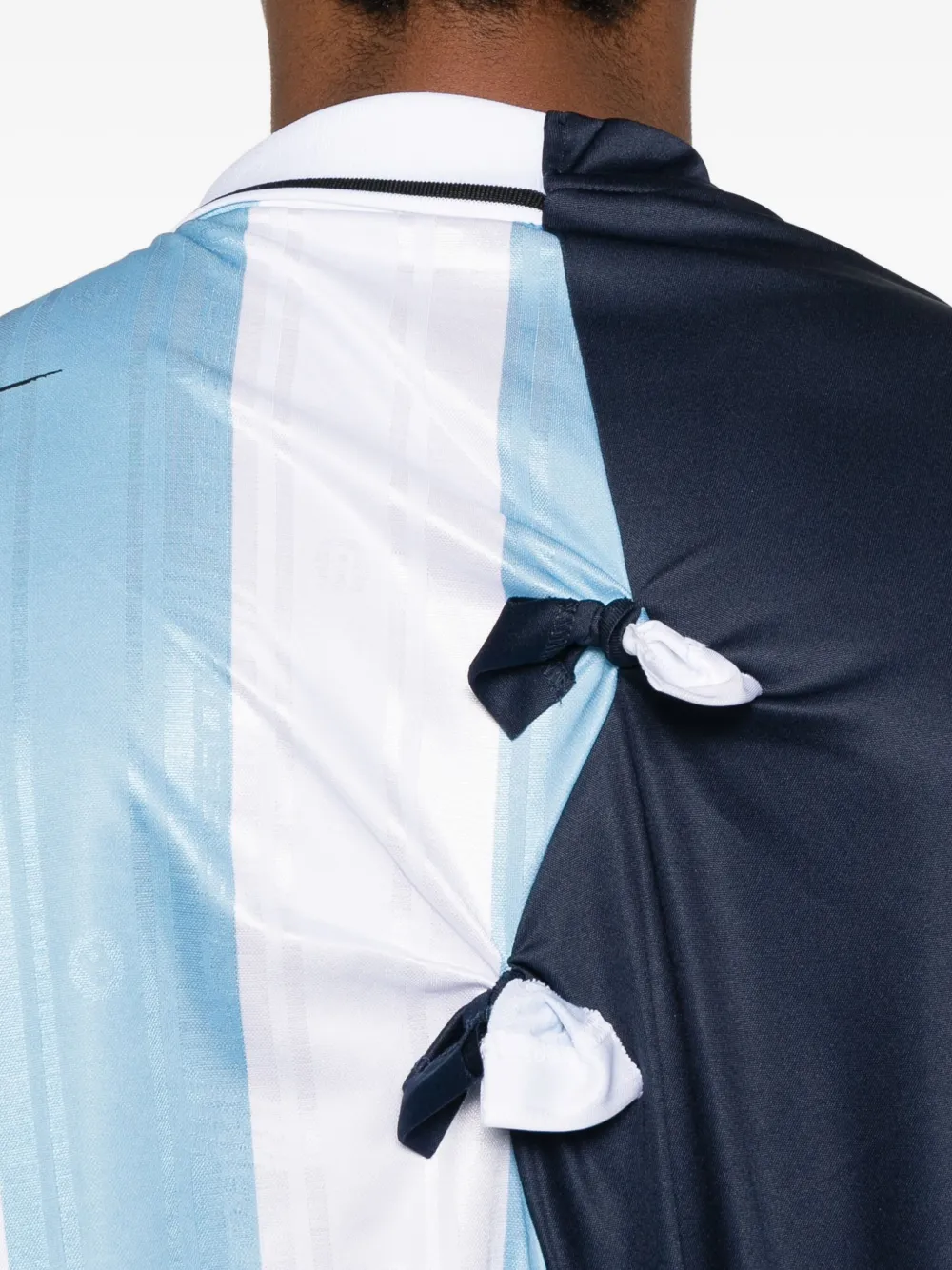 Martine Rose Gestreepte jersey met vlakken Blauw