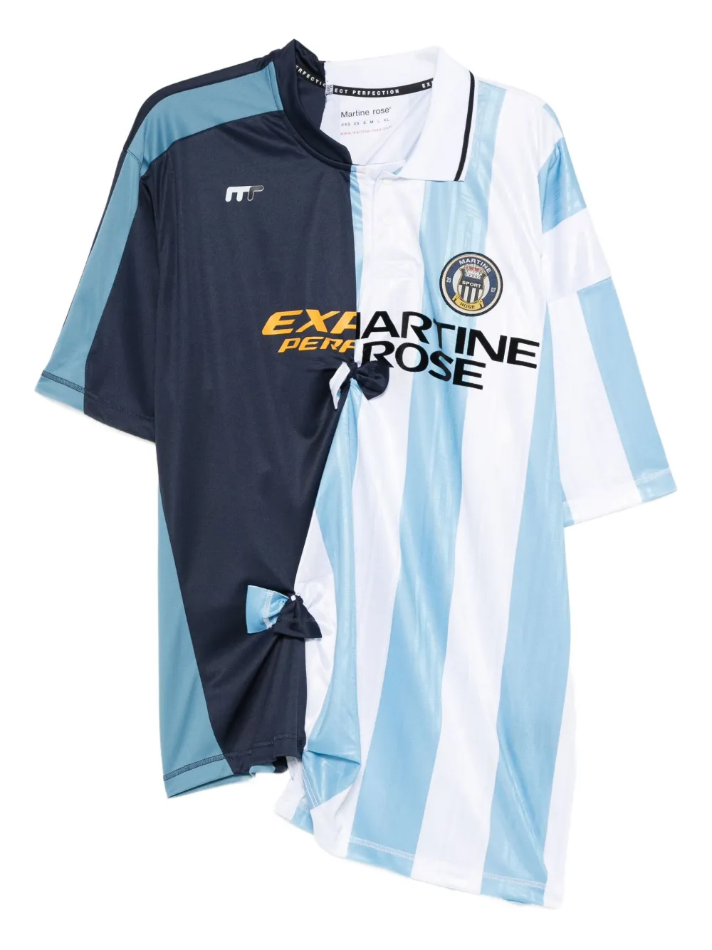 Martine Rose panelled striped jersey | Blue | Image 1