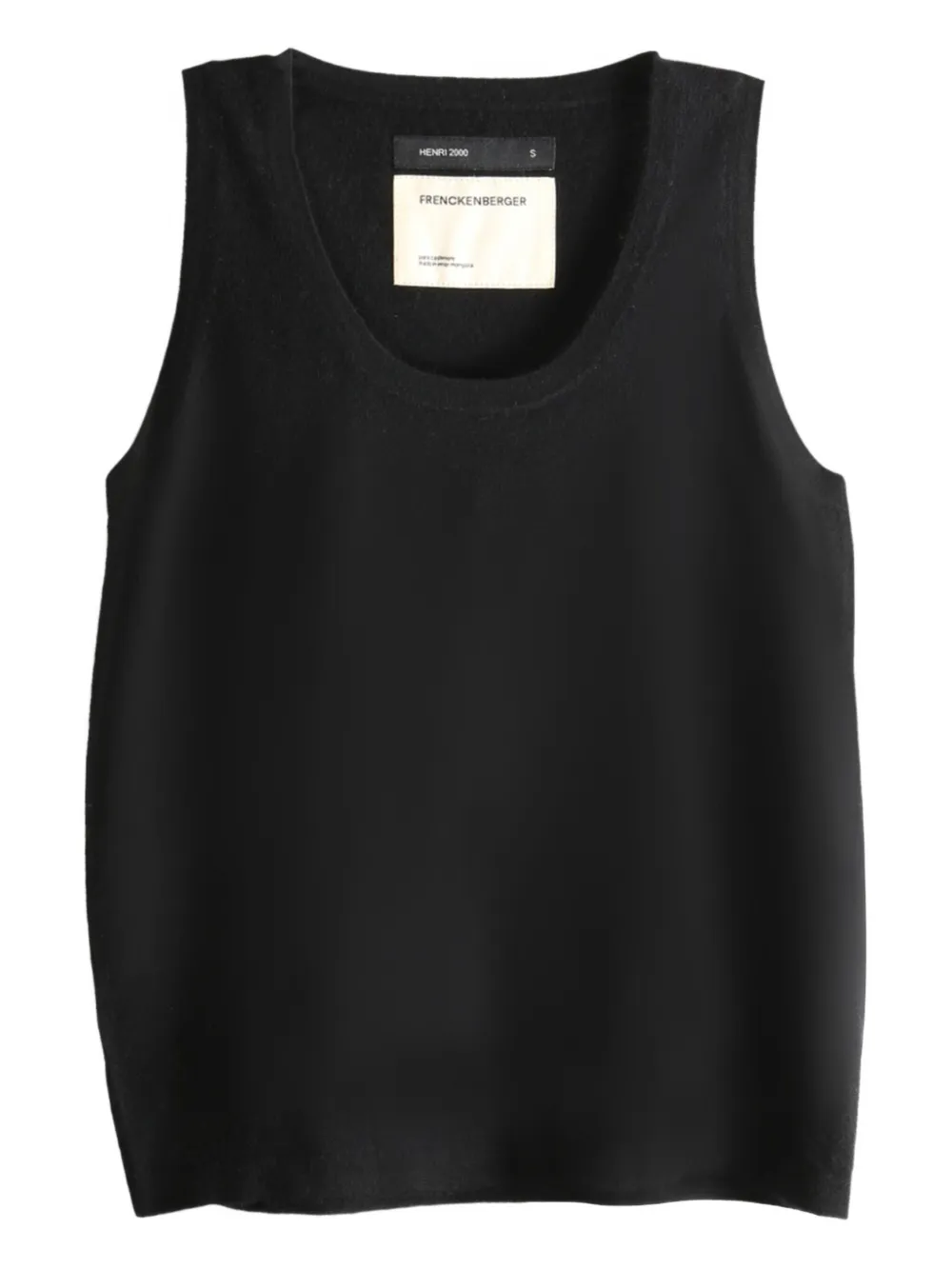 Frenckenberger round-neck sleeveless top | Black | Image 1