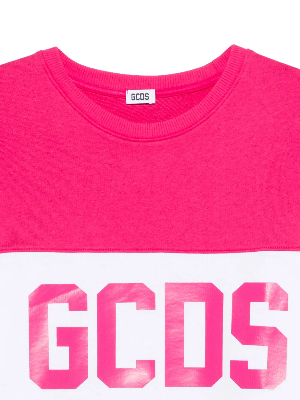Gcds Logo-print Sweatshirt In Pink
