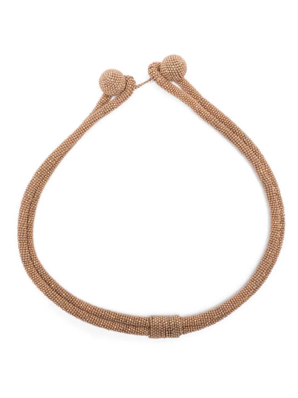 Fabiana Filippi beaded-sphere necklace | Brown | Image 1
