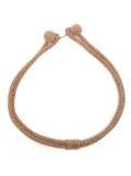Fabiana Filippi beaded-sphere necklace - Brown