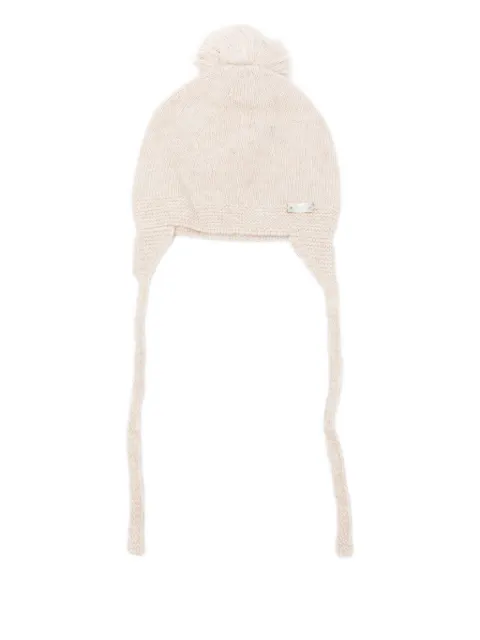 LARANJINHA pom-pom earflap hat