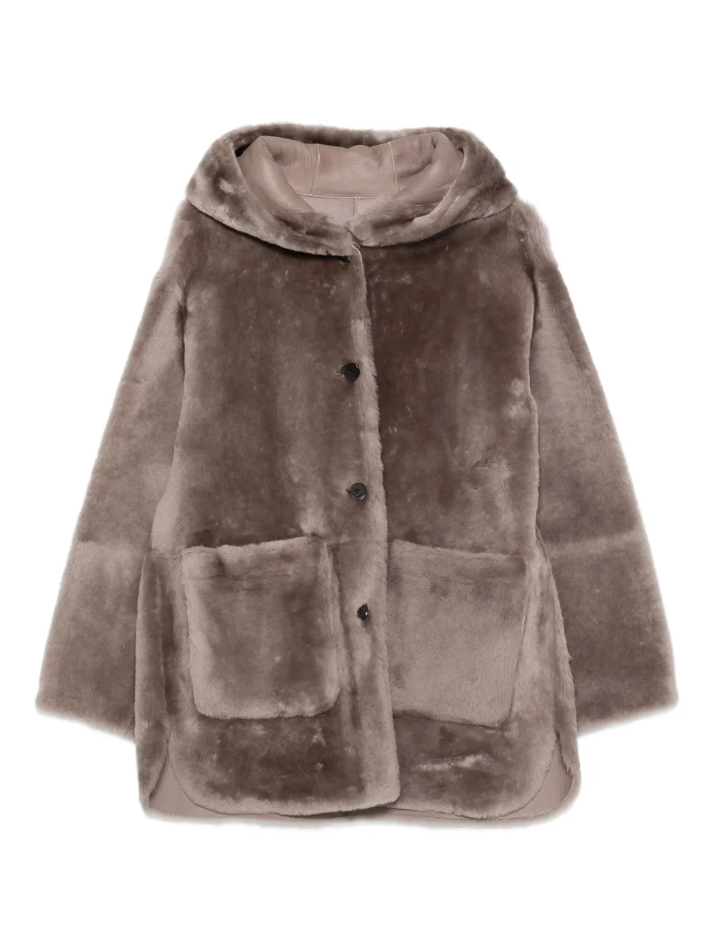 Arma hooded patch-pocket jacket | Brown | Image 1