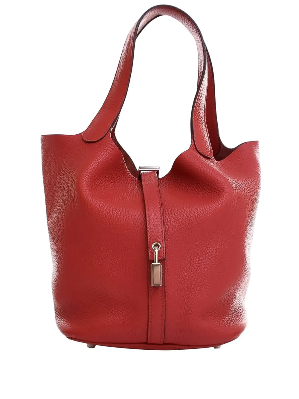 Hermès Pre-Owned 2018 Clemence Picotin Lock 22 handbag - レッド Hermès Pre-Owned 2018 Clemence Picotin Lock 22 handbag - レッド