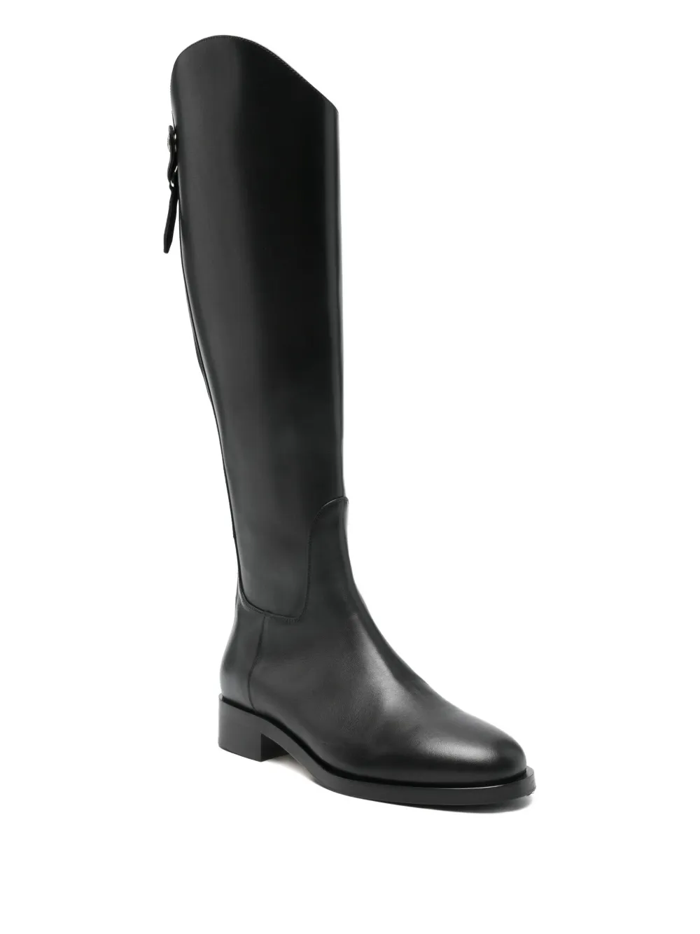 Aeyde zip-detailng leather boots | Knee-High Boots | Image 2
