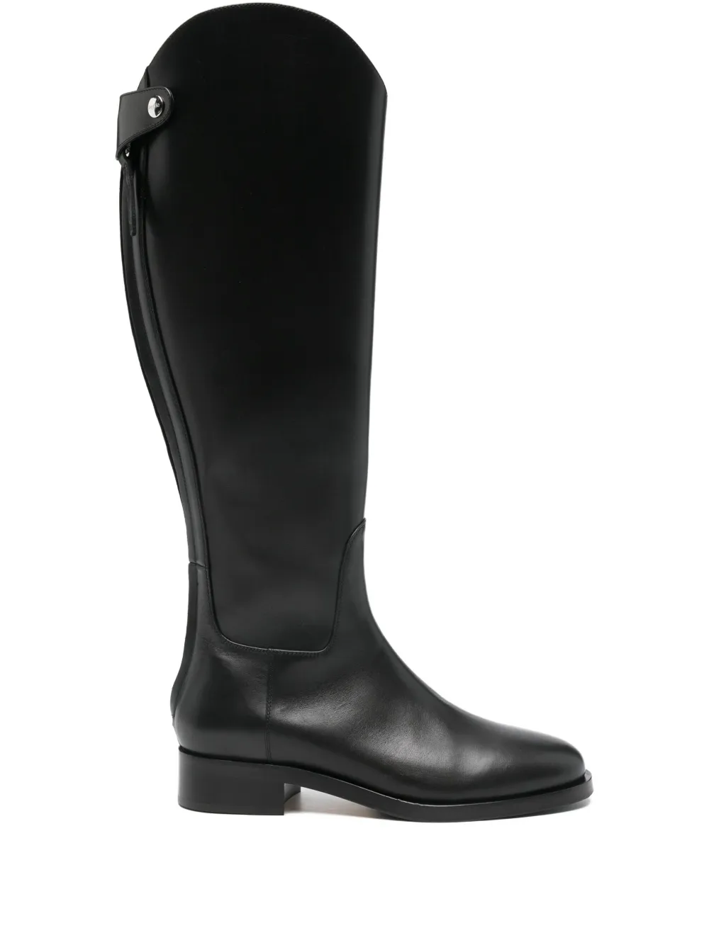 Aeyde zip-detailng leather boots Black