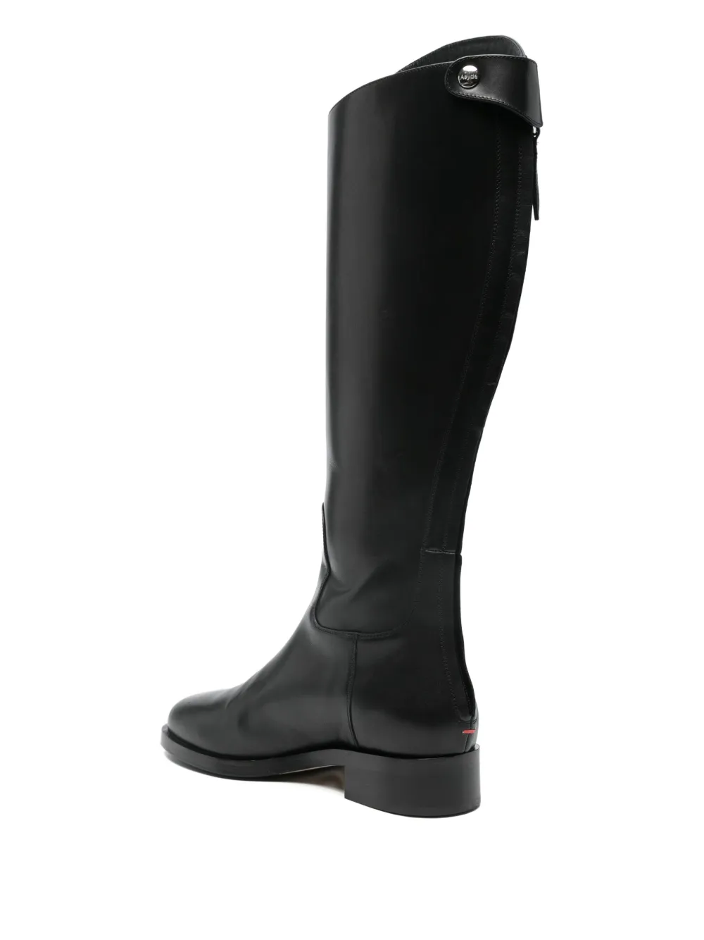 Aeyde zip-detailng leather boots Black