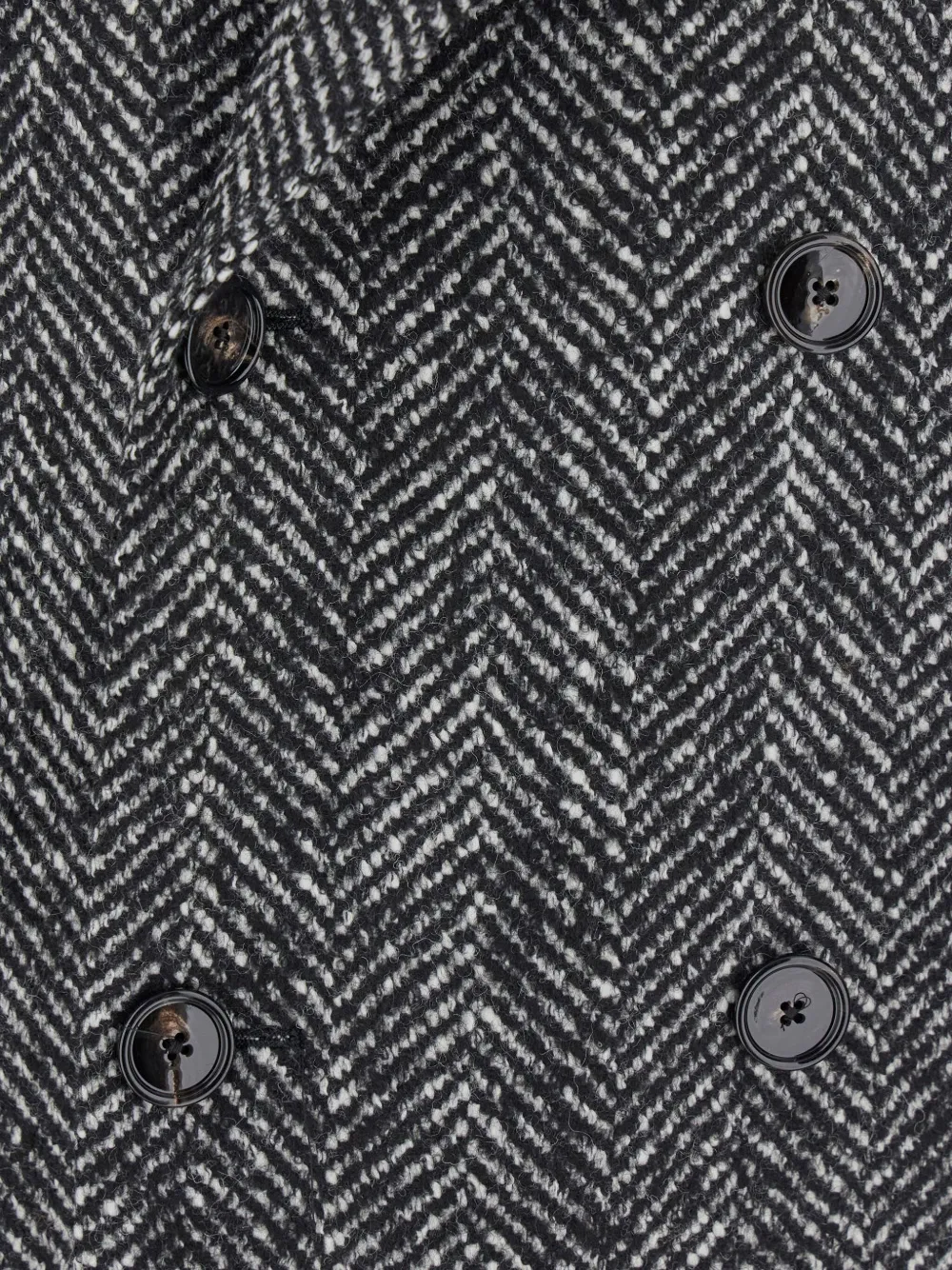 Tagliatore Grey Double-breasted Coat With Peak Revers In Gray