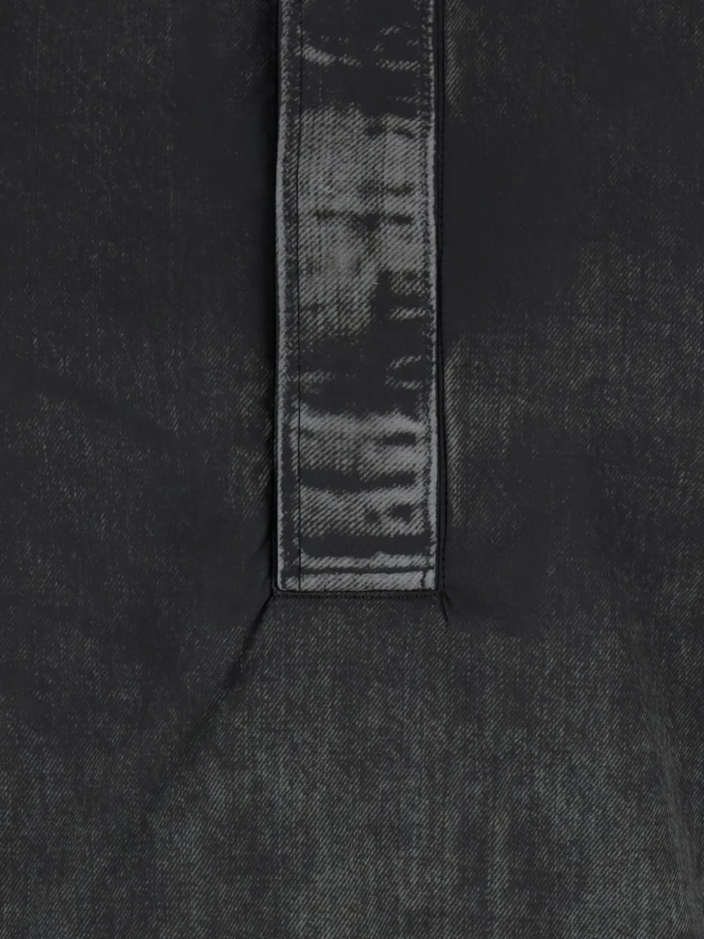 Diesel Black Jacket With Short-sleeve And Distressed Effect In Fabric Man In Black