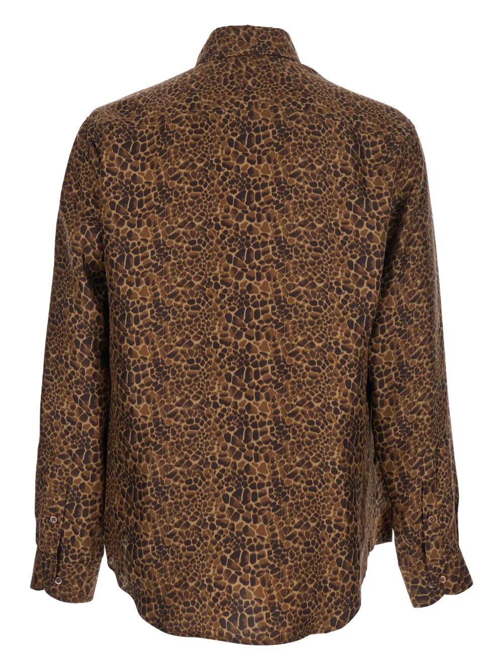 Emporio Armani giraffe-print shirt - Bruin