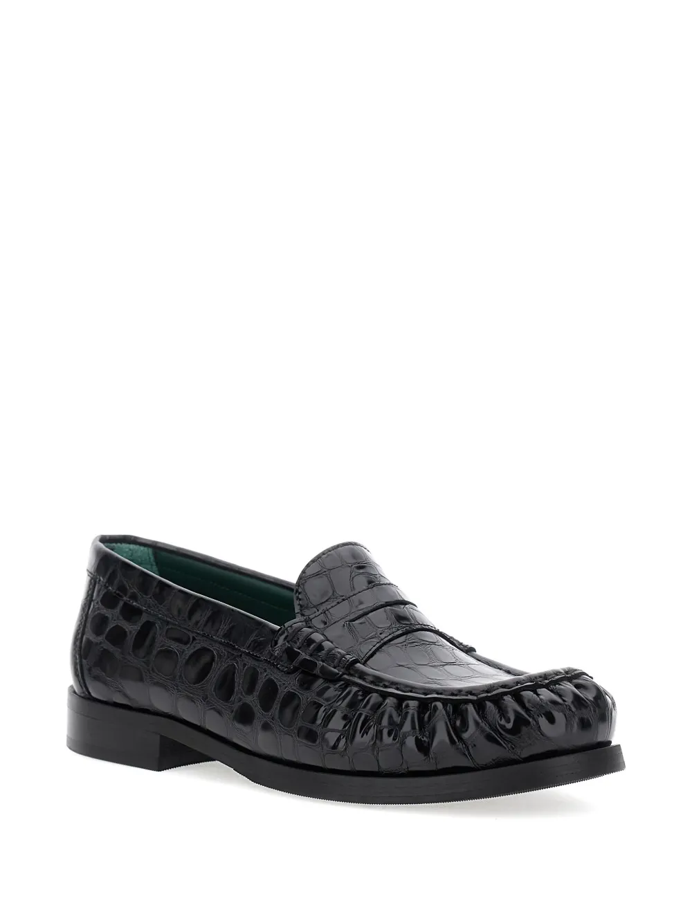 VINNY'S crocodile-embossed leather loafers | Image 2