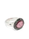 Rosa Maria sterling silver diamond ring