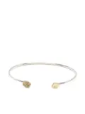 Rosa Maria 18K yellow gold diamond cuff bracelet - Silver
