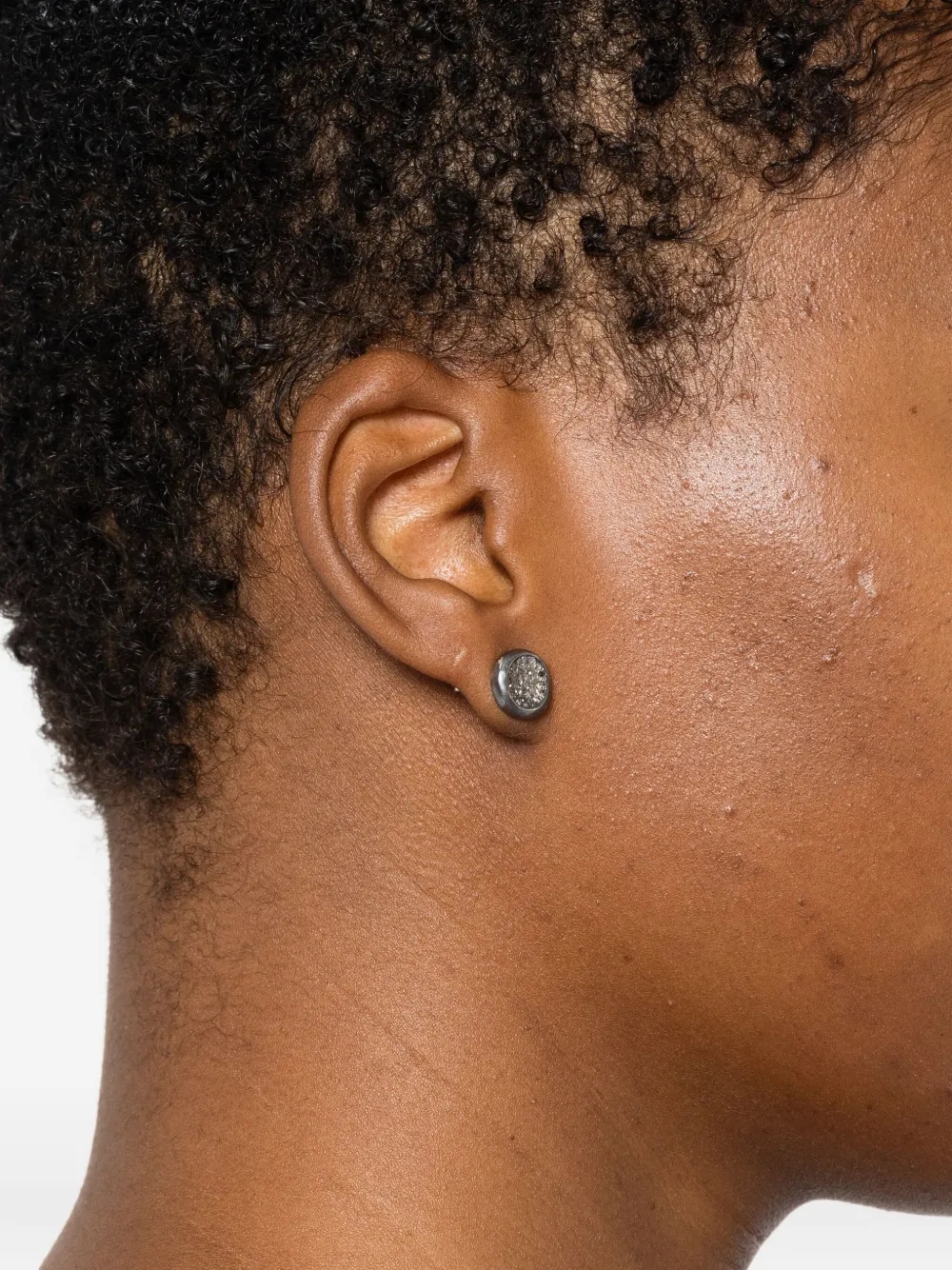 Diamond Disc Earrings