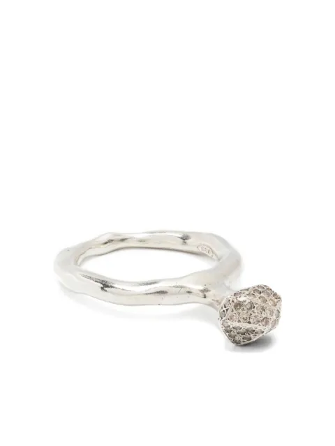 Rosa Maria sterling silver diamond ring