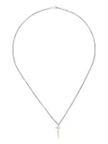 Rosa Maria sterling silver diamond cross necklace