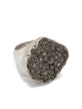 Rosa Maria diamond signet ring - Silver