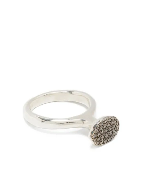 Rosa Maria sterling silver diamond ring