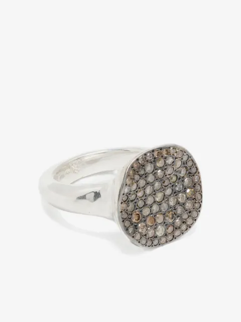 Rosa Maria sterling silver diamond ring