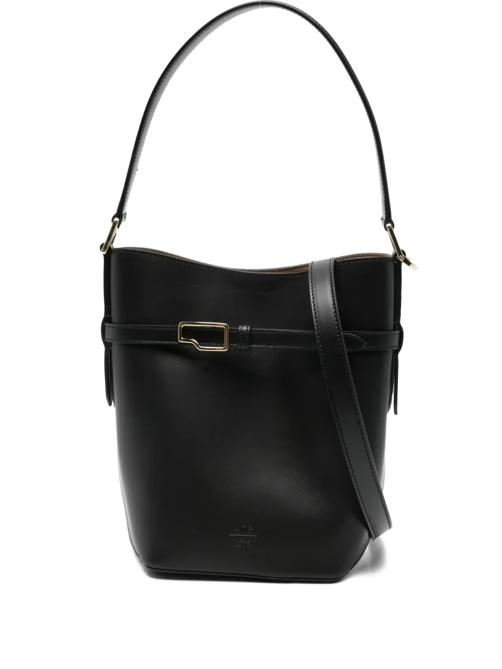 Atp Atelier Lierna Buckled Shoulder Bag In Black