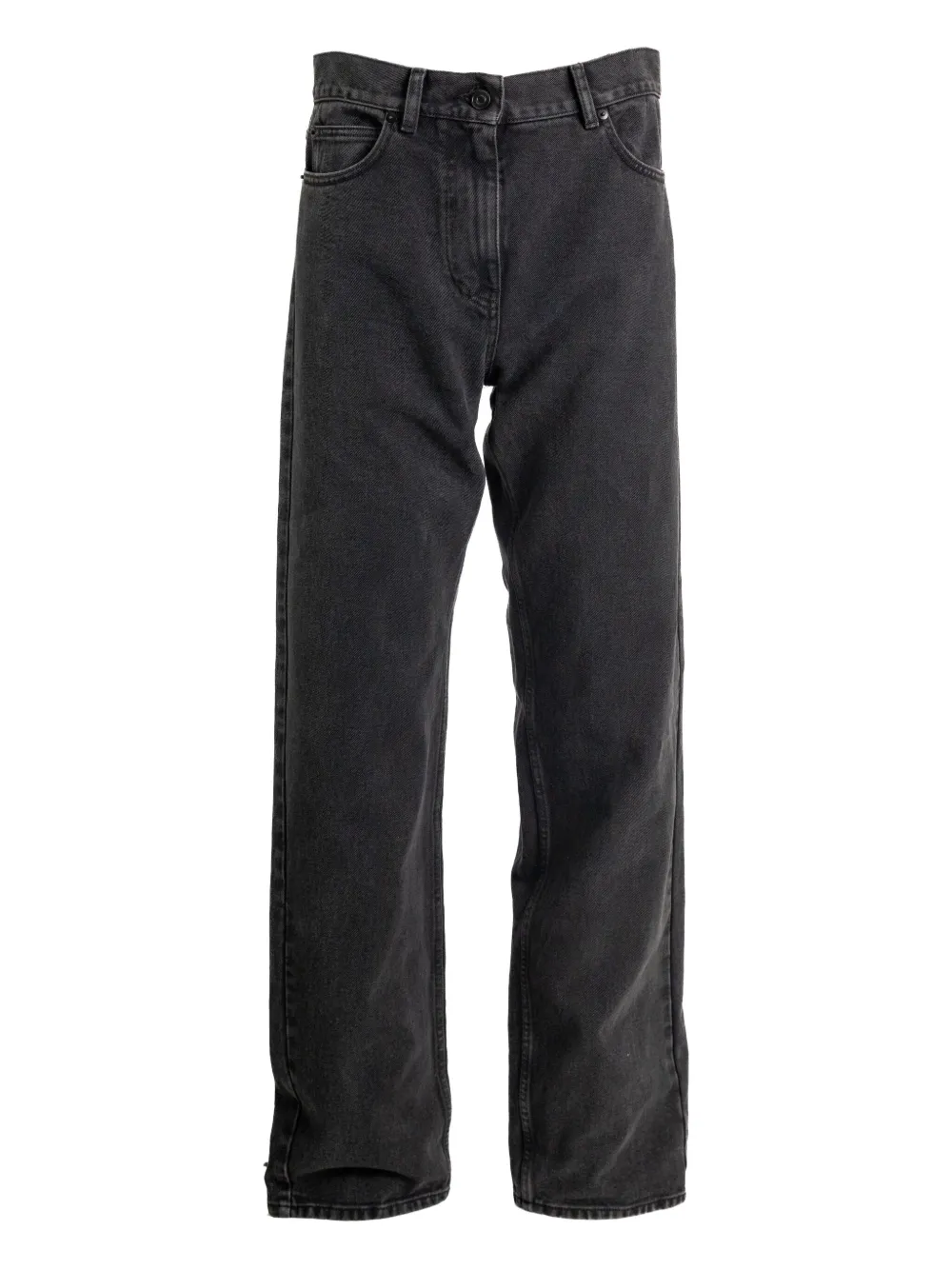 The Row Faded Cotton Jeans In Black