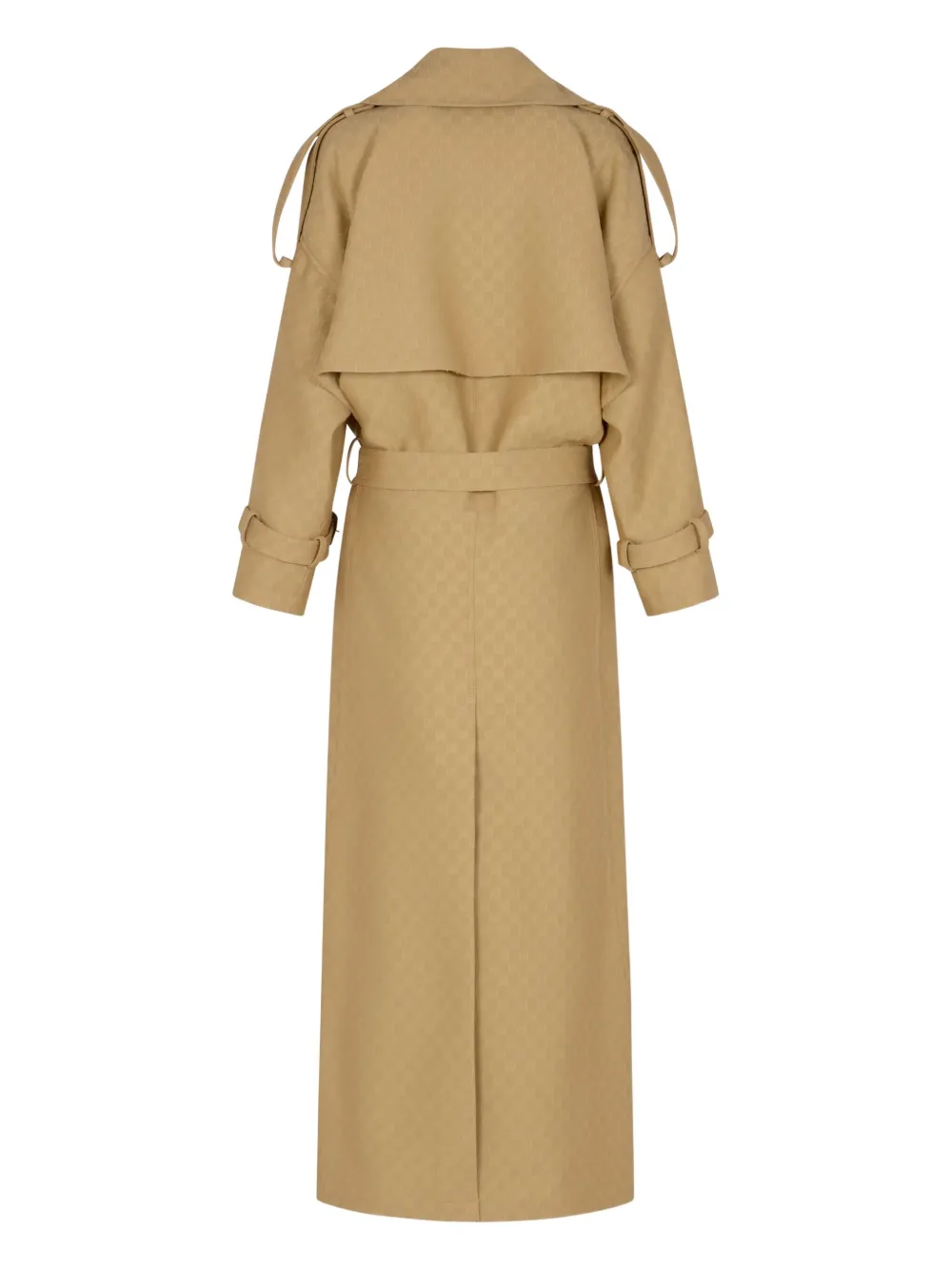 Gucci Trenchcoat met dubbele rij knopen Bruin