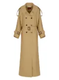 Gucci double-breasted trench coat - Brown