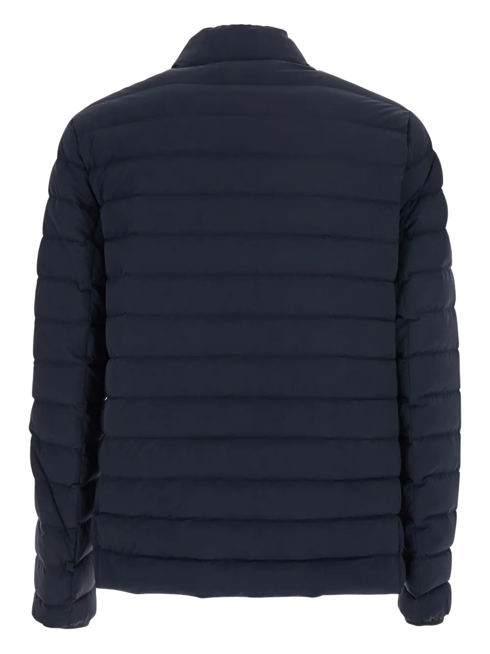 Moose Knuckles Quilted Stand-collar Puffer Jacket In Blue