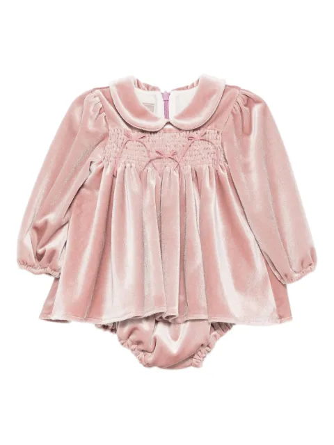 La Stupenderia peter-pan collar smocked dress