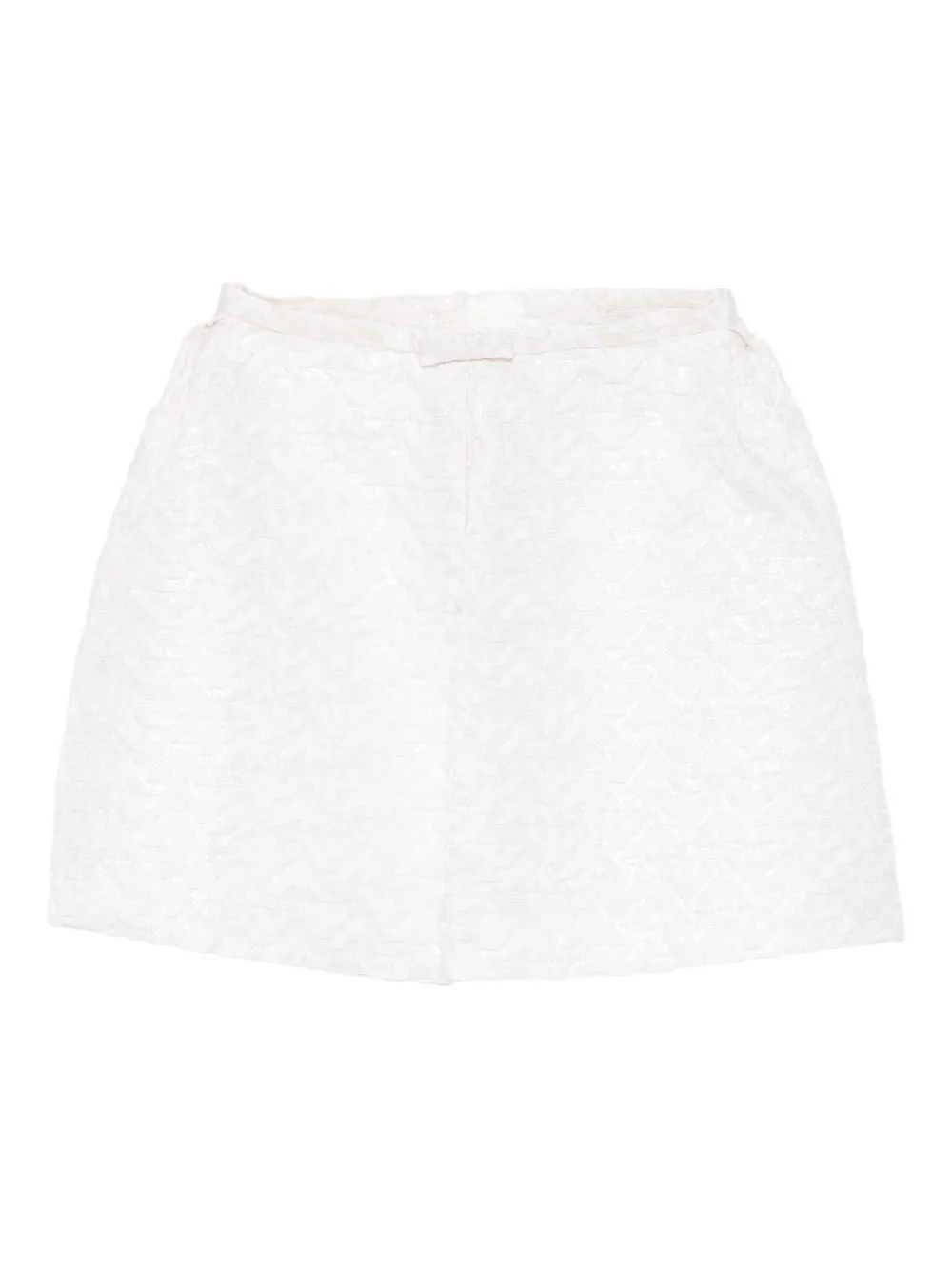 Emporio Armani Kids bow-detail jacquard skirt | White | Image 1