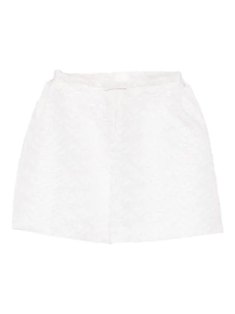 Emporio Armani Kids bow-detail jacquard skirt