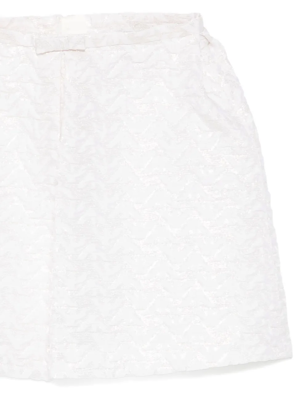 Emporio Armani Kids Rok met strikdetail en jacquard Wit