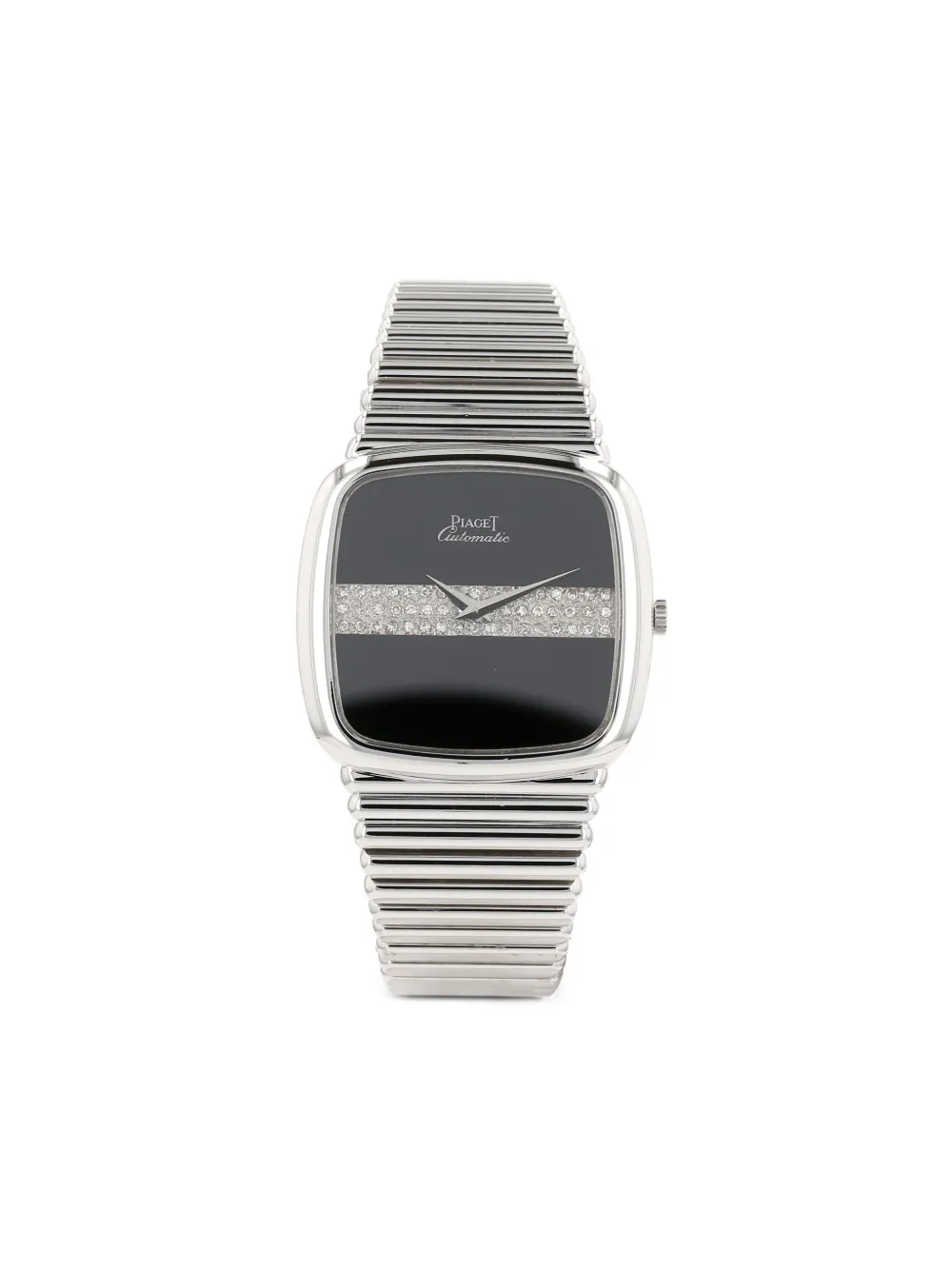 Piaget 1980s white gold 32 x 30mm | Black | Image 1
