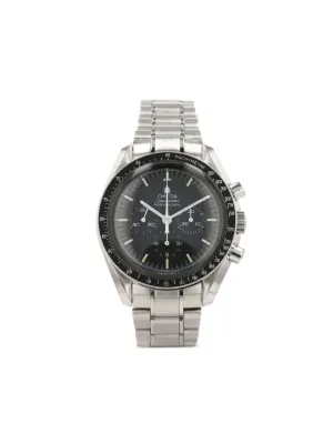 OMEGA 1980 pre-owned Speedmaster 42mm | Black | FARFETCH