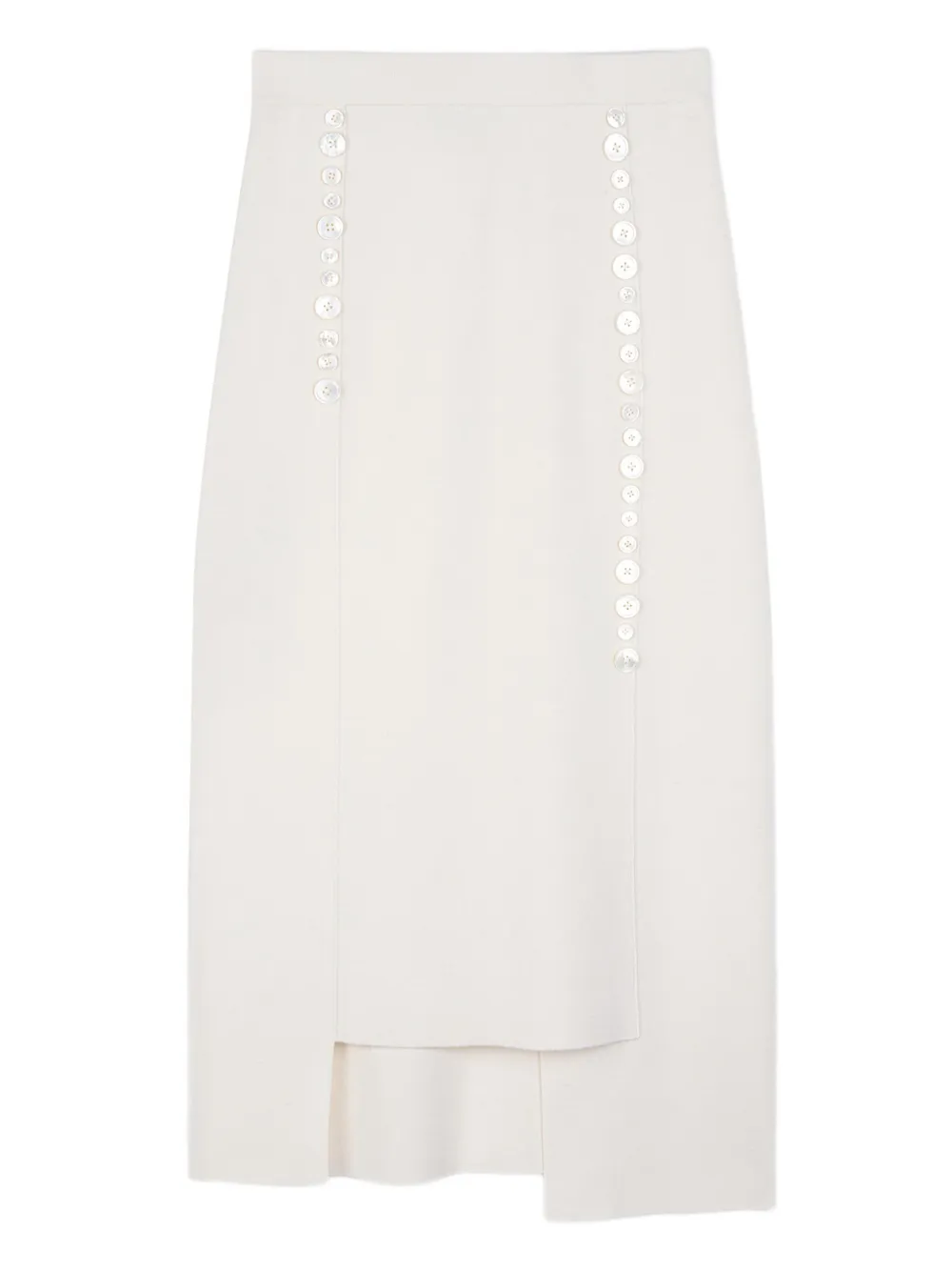 Ports 1961 button-embellished midi skirt | White | Image 1