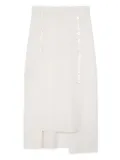 Ports 1961 button-embellished midi skirt - White