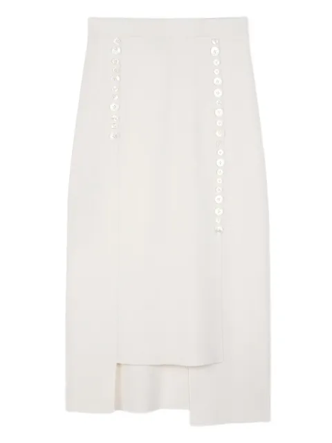 Ports 1961 button-embellished midi skirt
