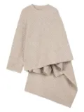 Ports 1961 asymmetrical wrap sweater - Neutrals