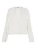 Ports 1961 sequin-embellished button cardigan - White